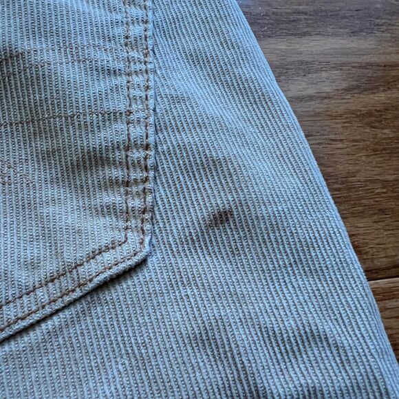 American Eagle Jeans Women's Size 10 Tan Mom Straight Corduroy Stretch - Picture 12 of 13